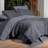 Glamis Tek Kişilik %100 Pamuk Flanel (Pazen) Nevresim Takımı Gri - 160 x 220 cm