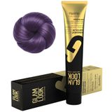 GLAMLOOK Kalıcı Krem Saç Boyası | LİLA | 100 ml | Düşük Amonyak Seviyesi | Koruyucu, Nemlendirici, Besleyici Yağlar | Profesyonel 79 Renk Seçeneği