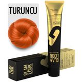 GLAMLOOK Kalıcı Krem Saç Boyası | Turuncu | 100 ml | Düşük Amonyak Seviyesi | Koruyucu, Nemlendirici, Besleyici Yağlar | Profesyonel 79 Renk Seçeneği