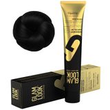 GLAMLOOK Kalıcı Saç Boyası | 1.20 Mavi Siyah | 100 ml | Koruyucu, nemlendirici, besleyici yağlar, düşük amonyak seviyesi, profesyonel 79 renk