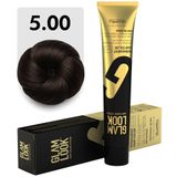 GLAMLOOK Kalıcı Saç Boyası | 5.00 Yoğun Açık Kestane | 100 ml | Koruyucu, nemlendirici, besleyici yağlar, düşük amonyak seviyesi, profesyonel 79 renk