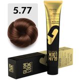 GLAMLOOK Kalıcı Saç Boyası | 5.77 Yoğun Açık Kahve | Koruyucu, nemlendirici, besleyici yağlar, düşük amonyak seviyesi, profesyonel 79 renk