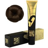 GLAMLOOK Kalıcı Saç Boyası | 6.0 Koyu Kumral | 100 ml | Koruyucu, nemlendirici, besleyici yağlar, düşük amonyak seviyesi, profesyonel 79 renk