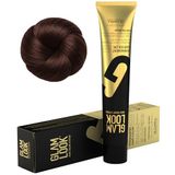 GLAMLOOK Kalıcı Saç Boyası | 6.35 Koyu Kumral Dore Akaju | 100 ml | Koruyucu, nemlendirici, besleyici yağlar, düşük amonyak seviyesi, profesyonel 79 renk