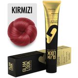 GLAMLOOK Kalıcı Saç Boyası | Kırmızı | 100 ml | Koruyucu, nemlendirici, besleyici yağlar, düşük amonyak seviyesi, profesyonel 79 renk