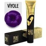 GLAMLOOK Kalıcı Saç Boyası | VİYOLE | 100 ml | Koruyucu, nemlendirici, besleyici yağlar, düşük amonyak seviyesi, profesyonel 79 renk