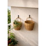 GLAMZE 2'li Rattan Banyo, Mutfak Dekoratif Sepet-Çiçeklik