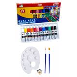 Glanart 12 renk guaj boya başlangıç seti (12x9 ml)
