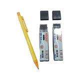 Glanart 2.0 mm Kalın Uçlu Versatil Kalem 1 Adet ve 2.0 mm Kalın Uç Siyah 2 Paket - Sarı
