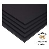 Glanart 25X35 cm Siyah Fotoblok 2 mm Kalınlık 4 Lü Paket (Maket Kartonu ) - 1 Adet