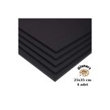 Glanart 25x35 cm siyah fotoblok 5 mm kalınlık 4 lü paket (maket kartonu )
