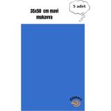 Glanart 35X50 cm Mavi Renk Mukavva Kartonu 5 Adet - 1 Adet
