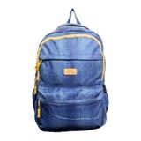 Glanart 4 Gözlü Su Geçirmez Okul Çantası, Inverteks Kumaş Kot Tipi Orta Okul , Lise Boy A.mavi - Açık Mavi