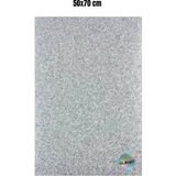 Glanart 50X70 cm Simli Fon Kartonu 1 Adet - Gümüş