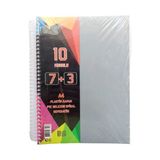 Glanart A4 Boy 7+3 Ayraçlı Defter Dersane Defteri (7 Kareli 3 Çizgili ) 250 Yaprak 10 Bölümlü Udep Gri - 1 Adet