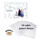 Glanart A4 Boy Çıt Çıt Ödev Dosyası +10' Lu Poşet Dosya