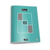 Glanart A4 Boy Plastik Kapak 40 Yaprak Kareli Defter Kenarı Kırmızı Çizgili 1 Adet Newstyle - Mavi - spiralsiz