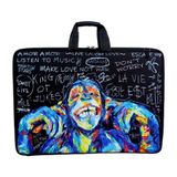 Glanart Askılı, Fermuarlı 35X50 Resim Çantası Su Geçirmez Ketenli Kumaş 37x54 cm Proje Çantası Çarli