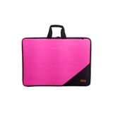 Glanart askılı, fermuarlı 35x50 resim çantası su geçirmez ketenli kumaş 37x54 cm proje çantası pembe