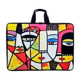 Glanart Askılı, Fermuarlı 35X50 Resim Çantası Su Geçirmez Ketenli Kumaş 37x54 cm Proje Çantası Picasso - Çok Renkli - 1 Adet