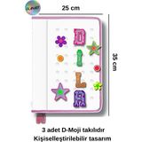 Glanart Delik Serisi 25X35 cm Ödev Dosyası, Abka Taşıyıcı Proje Dosyası Fermuarlı 1 Adet - Beyaz - ödev dosyası-evrak dosyası