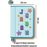 Glanart Delik Serisi 25X35 cm Ödev Dosyası, Abka Taşıyıcı Proje Dosyası Fermuarlı 1 Adet - Mavi - ödev dosyası-evrak dosyası