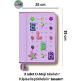 Glanart Delik Serisi 25X35 cm Ödev Dosyası, Abka Taşıyıcı Proje Dosyası Fermuarlı 1 Adet - Mor - ödev dosyası-evrak dosyası