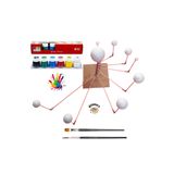 Glanart Güneş/Gezegen Sistemi boyama ve Yapım Seti 9Lu guaj boyalı set
