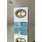 Glanart Hediyelik Lüks Oval Desen Kesimli Çizgisiz Not Hatıra Defteri 60 Yaprak (13,5X20,5 cm ) Kız Kulesi Kesim - 1 Adet - Çok Renkli