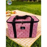 Glanart Piknik, Seyahat, Kamp Çantası Sıcak- Soğuk Termos Özellikli 8-10 Saat Muhafaza 40 Litre Pembe