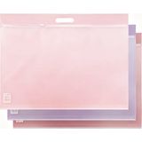 Glanart Tutmaçlı 35X50 cm Ödev Dosyası Resim ve Proje Dosyası 1 Adet (38X55 Cm) Bayan Renk - Pembe - Lila