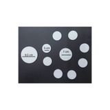 Glanart yuvarlak daire şeklinde fotoblok maket kartonu 5 mm (baskı yapılabilir, boyanabilir)