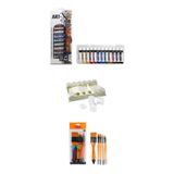 Glance Art-X 12 ml 12 'li Renk Tüp Akrilik Set-Rich Set8 Fırça-Rich Şişeli Palet 3'lü Set