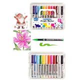 GLANCE Art-x Pro Art Fırça Uçlu Akrilik Marker 12 Li Set