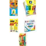 Glance Bic Tropicolors 12'li Kuru Boya Renkli Fotokopi Kağıdı A4 Karışık 10 Renk 5'li Sanatsal Set
