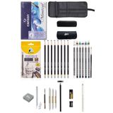 Glance Canson Defter A5 200GR Adel Dereceli Kalem Seti 8'li Cretacolor 6'lı Aquarell Sulandırılabilir Rulo