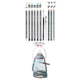 Glance Cretacolor 6'lı Aquarell Sulandırılabilir Fırçalı Karakalem Eskiz Dereceli Çizim Kalemi Seti
