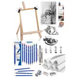 Glance Dereceli Kurşun Kalem Seti 25X35 Duralit Masaüstü Drawing Şövale Set
