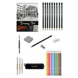 Glance Eskiz Defteri A5 120 gr 50 Yp Lyra Dereceli Kalem Adel 12'li Kuruboya Set 12 Li Set