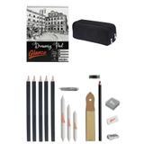 GLANCE İdora Sketch Dereceli Kurşun Kalem 15 Parça Eskiz Set