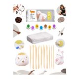 Glance Jovi Seramik Hamuru Beyaz 500 gr 10 Parça Kil Heykel Araçları Plastik Seramik Aracı Set