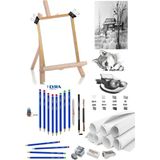 Glance Lyra Robinson Dereceli Kurşun Kalem Seti 25X35 Duralit Masaüstü Drawing Şövale Set