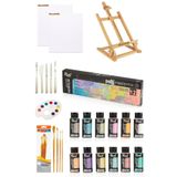 Glance Masaüstü Şövale Rich Master Mix 60 cc Akrilik 12 Li Pastel Renkler Başlangıç Seti