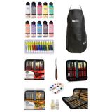 Glance Profesyonel Fanart Academy 12X12 ml Yağlı Boya Artdeco 140 ml Akrilik Boya Gereçleri