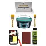 Glance Rich 2500 cc 3,5kg Multi Surface Siyah Dolap Boyama Seti Mobilya Boyama Seti Yarı Mat Tava Rulo Set