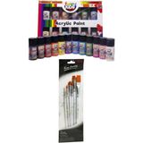 Glance Rich Funny Kids 20 ml 12 Li + Rich Keep Smıle Karma Fırça Seti 6 Lı Set