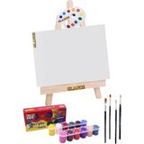 Glance Rich Funny Kids 25 ml Akrilik 12 Li 25X35 Tuval Masaüstü Şövale Seti
