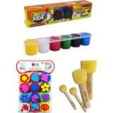 Glance Rich Funny Kids 25 ml Parmak Boyası Eva Baskı Set 4'lü Set