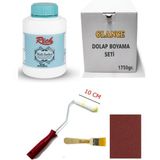 Glance Rich Multi Surface 1750GR Antikbeyaz 10 cm Rulo Fırça Zemin Fırça Zımpara Genel Amaçlı Boyama Seti