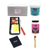 Glance Rich Multi Surface Beyaz 1000 gr Dolap Boyama Seti Parlak Akrilik Boya ve Fırça Seti